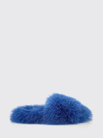 Philipp Plein Flat Shoes Woman Color Blue