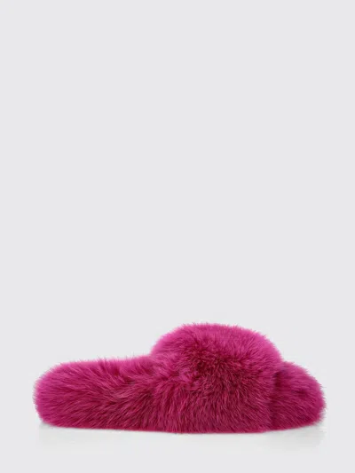 Philipp Plein Flat Shoes Woman Color Fuchsia In Pink