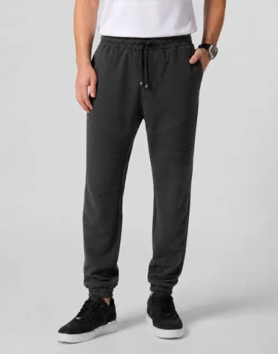 Philipp Plein Fleece Jogging Trousers Men In Black