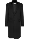 Philipp Plein Single-breasted Wool-cashmere Coat In Schwarz