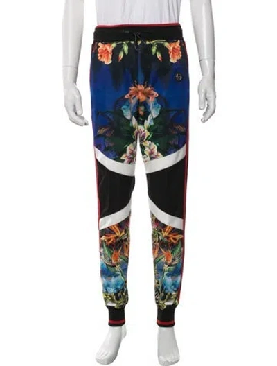 Pre-owned Philipp Plein Floral Print Lounge Bottoms In Multicolor