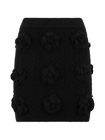 Philipp Plein Floral-detail Mini Skirt In Multi