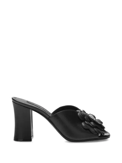 Philipp Plein Flower Sandals In Animal Print