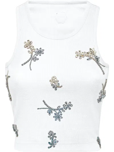 PHILIPP PLEIN FLOWERS TANK TOP
