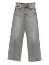 Philipp Plein Frayed-hem Jeans In Gray