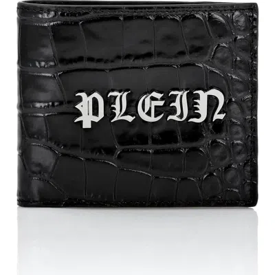 Philipp Plein French Wallet Gothic Plein Men In Black