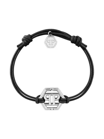 Philipp Plein Friendship Hexagon Bracelet In Black