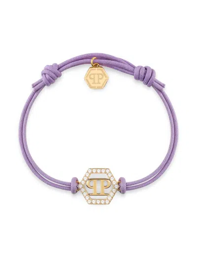 Philipp Plein Friendship Hexagon Bracelet In Gold