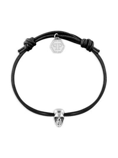 Philipp Plein Friendship Skull Bracelet In Black