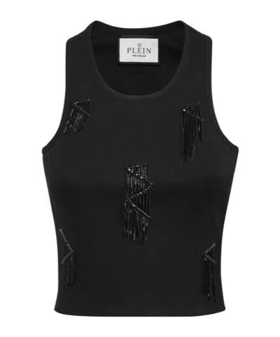 PHILIPP PLEIN FRINGED TANK TOP