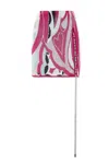 Philipp Plein Fuchsia Cotton Mini Skirt With Unique Lace-up Detail In Pink