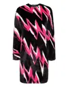 Philipp Plein Fur Coat Long Thunder In Multi