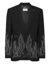 Philipp Plein Gabardine Blazer Ls Strass Flame