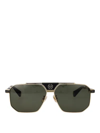 Philipp Plein Sunglasses In Gold