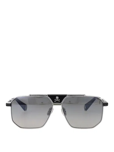 Philipp Plein Sunglasses In Gray