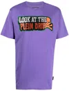 Philipp Plein Gem-logo Short-sleeved T-shirt In Purple
