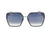 Philipp Plein Geometric Frame Sunglasses Sunglasses In 0300 Gold