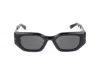 Philipp Plein Geometric Frame Sunglasses Sunglasses In 0700 Black