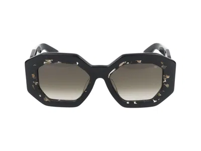 Philipp Plein Geometric Frame Sunglasses Sunglasses In 0700 Black