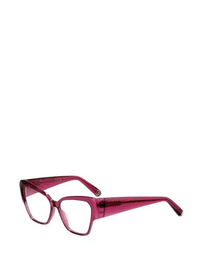 Philipp Plein Geometric-frame Glasses In Purple
