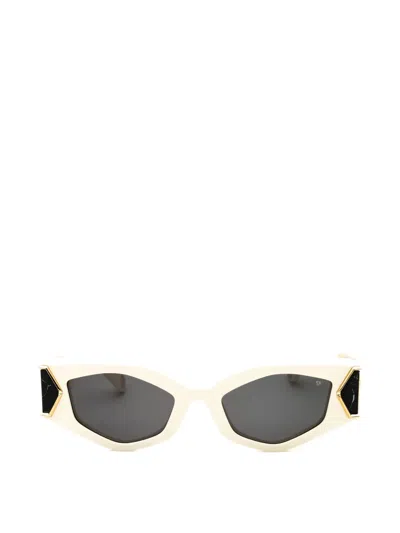 Philipp Plein Geometric-frame Sunglasses In Gold