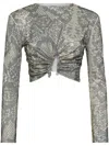 Philipp Plein Glass Crystal Embellishment T-shirt In Neutrals