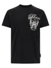 Philipp Plein Crew Neck T-shirt With Print In Black