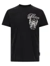 Philipp Plein Crew Neck T-shirt With Print In Black