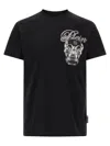 Philipp Plein Crew Neck T-shirt With Print In Black