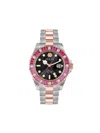 Philipp Plein Gmt-i Challenger Baguettes Bracelet Watch In Black