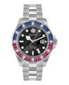 Philipp Plein Gmt-i Challenger Baguettes Bracelet Watch In Metallic