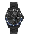 Philipp Plein Gmt-i Challenger Baguettes Bracelet Watch In Black