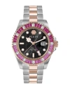 Philipp Plein Gmt-i Challenger Baguettes Bracelet Watch In Fantasy