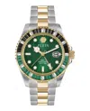 Philipp Plein Gmt-i Challenger Baguettes Bracelet Watch In Multi
