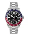 Philipp Plein Gmt-i Challenger Bracelet Watch In Metallic