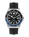 Philipp Plein Gmt-i Challenger Silicone Watch In Silver