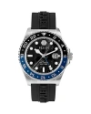 Philipp Plein Gmt-i Challenger Silicone Watch In Black