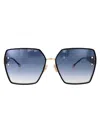 Philipp Plein Gold Metal Sunglasses