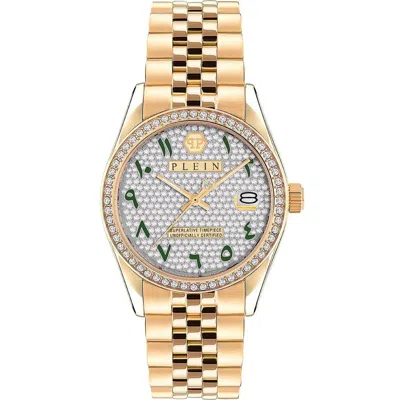 Philipp Plein Gold Stainless Steel Dress Watch