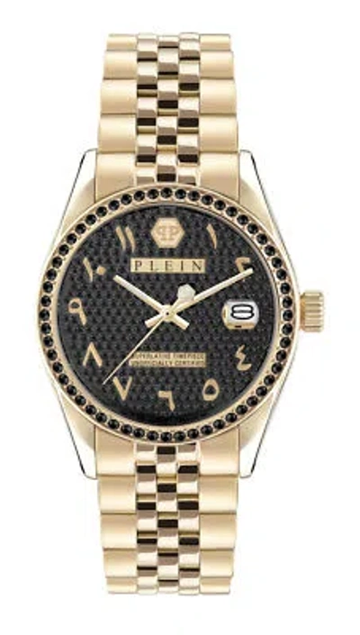 Pre-owned Philipp Plein Gold Womens Analogue Watch Date Superlative Pwyaa0923