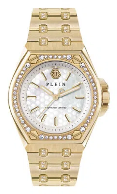 Pre-owned Philipp Plein Gold Womens Analogue Watch Plein Extreme Pwjaa1223