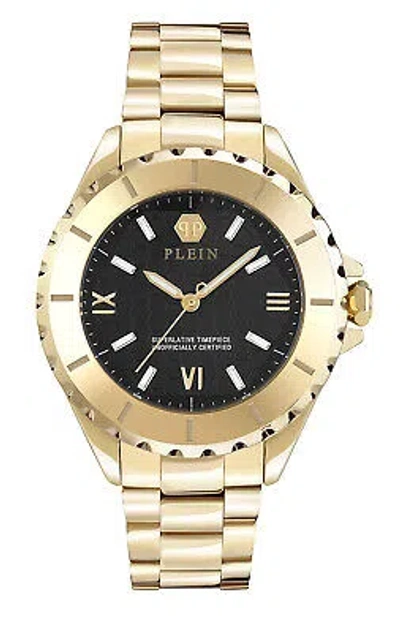 Pre-owned Philipp Plein Gold Womens Analogue Watch Plein Heaven Pwpoa0524
