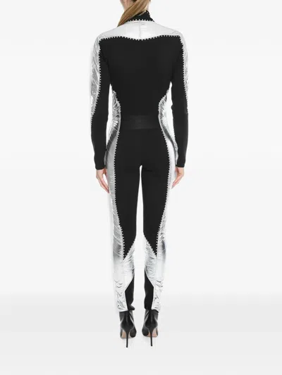 Philipp Plein Gothic Crystal-embellished Ski Jumpsuit In Animal Print