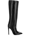 Philipp Plein Gothic Plein 110mm Leather Boots In Black