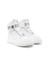 Philipp Plein Gothic Plein Hi-top Sneakers In White