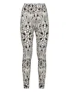 Philipp Plein Tulle Leggings Gothic Plein In White