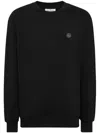 Philipp Plein Man Sweater Black Size Xl Cotton In Black