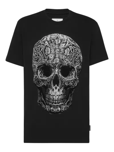 Philipp Plein Gothic Skull T-shirt In Black
