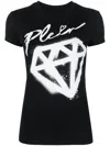 Philipp Plein Graffiti Logo-print T-shirt In Black