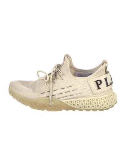Pre-owned Philipp Plein Graphic Print Athletic Sneakers In Neutrals